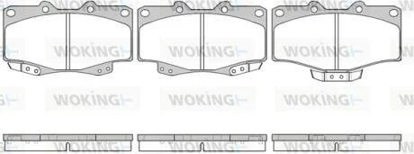 Колодки тормозные диск. перед. (пр-во Remsa) Great wall Safe 2.2 02-09 WOKING P2153.04