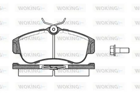 Колодки гальмівні WOKING P2203.00