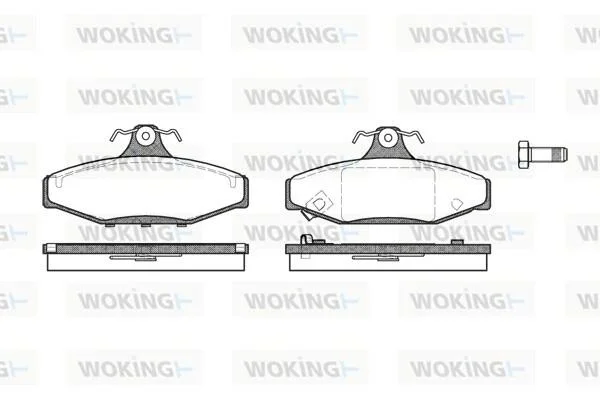 Колодки гальмівні WOKING P2353.12 (фото 1)