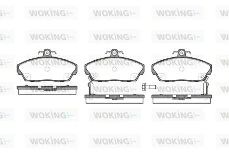 Колодки тормозные диск. перед. (пр-во Remsa) Honda Civic vii 1.3 00-06,Honda Civic vii 1.4 00-06 WOKING P2373.02
