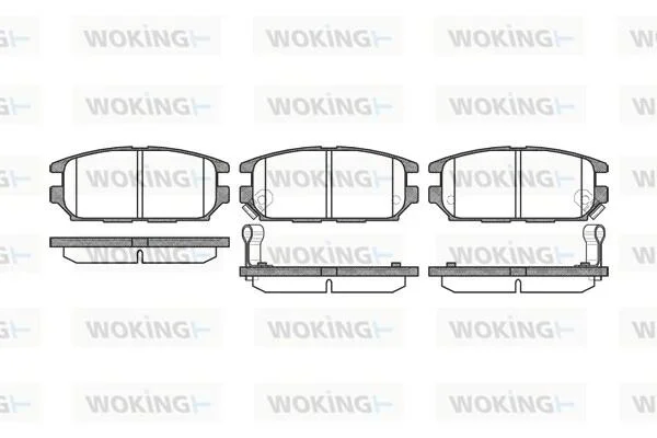 Колодки гальмівні WOKING P2563.12 (фото 1)