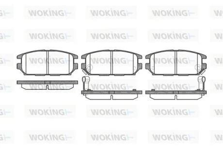 Колодки гальмівні WOKING P2563.12