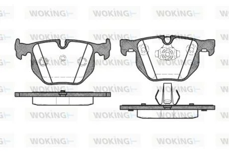 Колодки гальмівні WOKING P2813.40