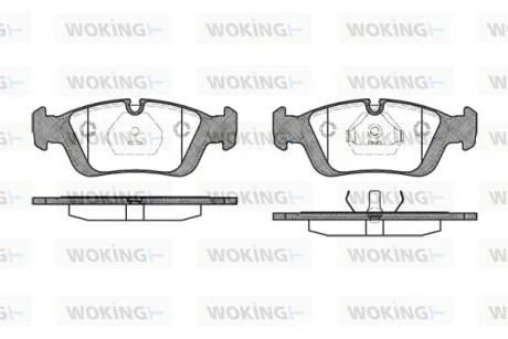 КОЛОДКИ ГАЛЬМІВНІ WOKING P2843.00