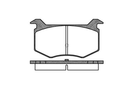 Гальмівні колодки пер. Moskvich WOKING P2883.00