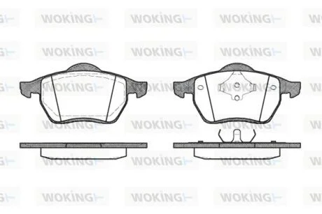 Колодки гальмівні WOKING P2903.00