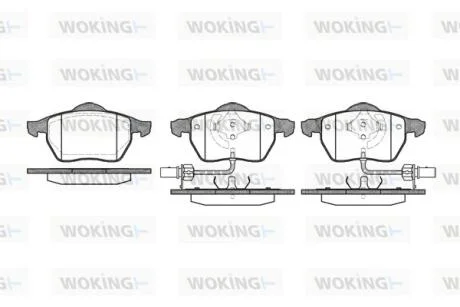 КОЛОДКИ ГАЛЬМІВНІ WOKING P2903.52