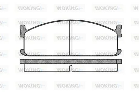 Колодки тормозные WOKING P3043.00