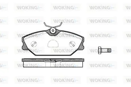 Тормозные колодки пер. Clio/Megane/Laguna 93- (TRW) WOKING P3083.00