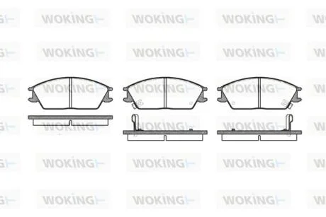 Колодки гальмівні WOKING P3243.02