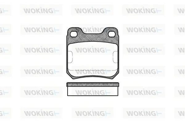 Гальмівні колодки зад. Opel Vectra B/Omega B 94-03 (ATE) WOKING P3393.00 (фото 1)