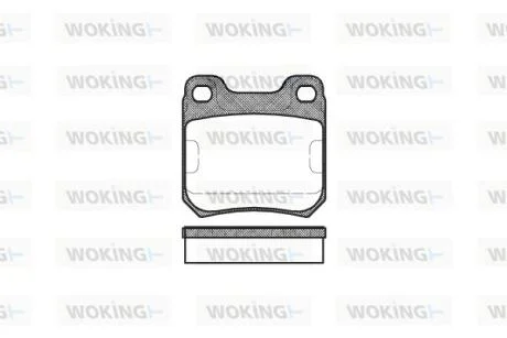 Колодки тормозные WOKING P3393.00