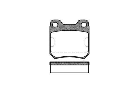 Гальмівні колодки зад. Opel Omega/SAAB 9-5 2.0-3.0 87-03 WOKING P3393.40