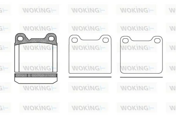 Колодки гальмівні WOKING P3573.20 (фото 1)