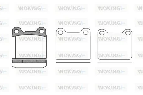 Колодки гальмівні WOKING P3573.20