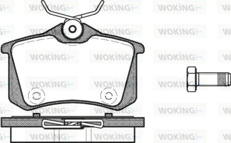 Колодки гальмівні WOKING P3633.14