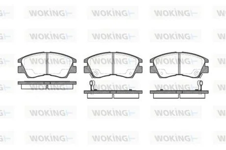 Колодки гальмівні WOKING P3753.02