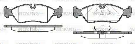 Колодки тормозные WOKING P3863.10