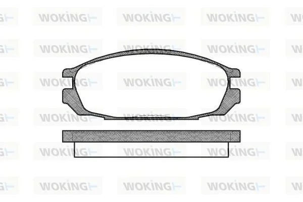 Колодки гальмівні WOKING P3923.00 (фото 1)