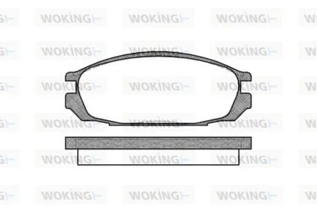 Колодки тормозные WOKING P3923.00