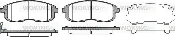 Колодки гальмівні WOKING P3933.11 (фото 1)