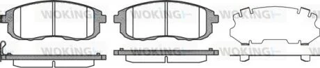 Колодки гальмівні WOKING P3933.11