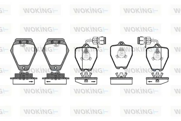 Колодки гальмівні WOKING P4083.02 (фото 1)