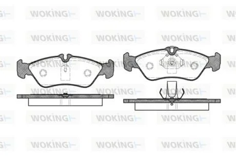 Колодки тормозные диск. задн. (пр-во Remsa) MB Sprinter I 96>06 / VW LT 28-46 II 96>06 WOKING P4803.00