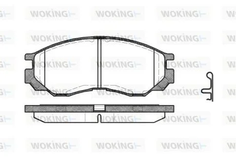 Колодки гальмівні WOKING P4833.00