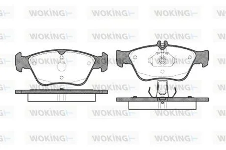 КОЛОДКИ ГАЛЬМІВНІ WOKING P4863.00