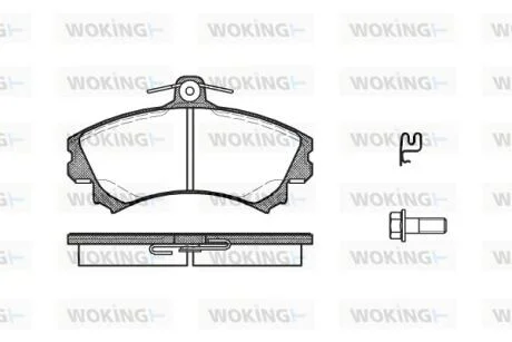 Колодки тормозные диск. перед. (пр-во Remsa) Mitsubishi Colt 04> WOKING P4903.21