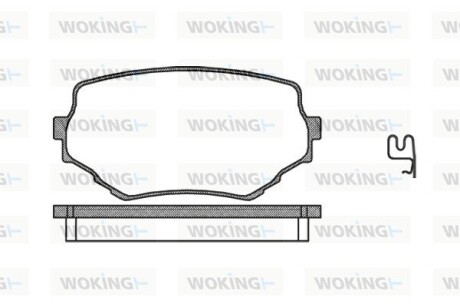 Тормозные колодки пер. Grand Vitara/Grand Escudo/Escudo/Vitara 95-06 WOKING P4943.02