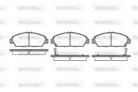 Колодки гальмівні WOKING P5063.02