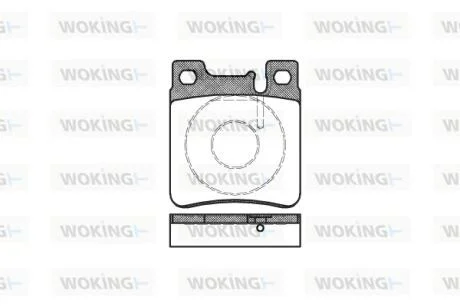 Колодки тормозные диск. задн. (пр-во Remsa) Mercedes-benz C-class (cl203) 3.0 01-11 WOKING P5073.00
