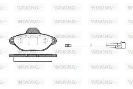 Колодки тормозные WOKING P5143.01