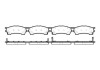 Тормозные колодки пер. Premacy/Protege/323/626/Eunos/Xedos/MX6/Probe 92-05 WOKING P5153.04 (фото 1)