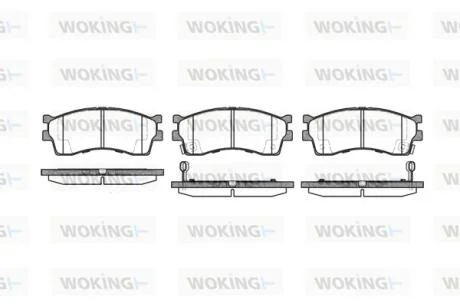 Колодки гальмівні WOKING P5153.32