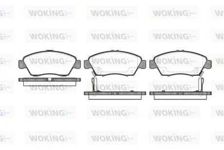 Колодки гальмівні WOKING P5183.02