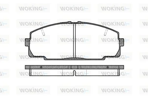 Колодки гальмівні WOKING P5213.20 (фото 1)