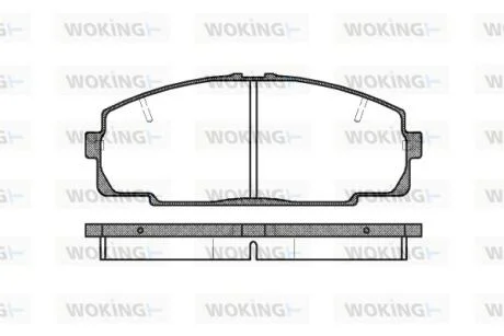 Колодки гальмівні WOKING P5213.20