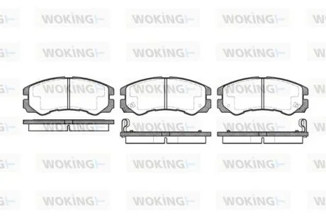 Колодки гальмівні WOKING P5253.02