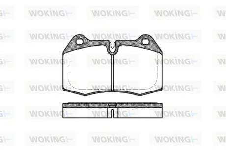 Колодки гальмівні WOKING P5413.00