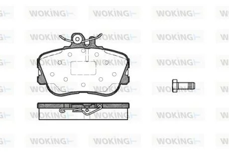 Колодки гальмівні передні WOKING P5453.00