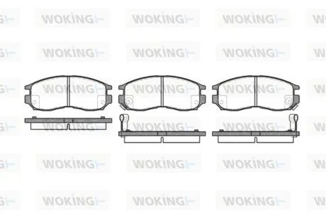 Колодки гальмівні WOKING P5603.02