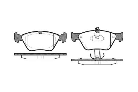 Тормозные колодки пер. Vectra A/Omega B 92-05 (ATE) WOKING P5683.00