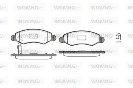 Колодки гальмівні WOKING P6023.21