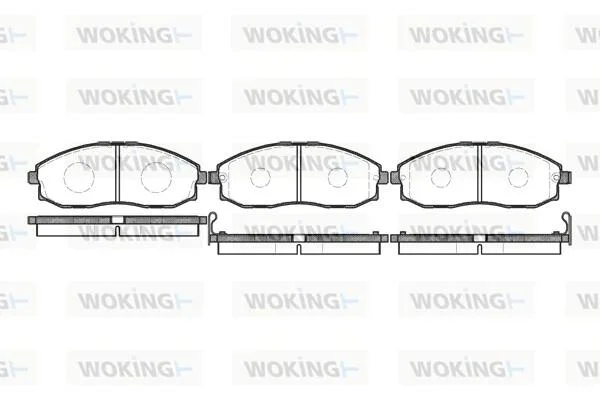 Колодки гальмівні WOKING P6033.02 (фото 1)