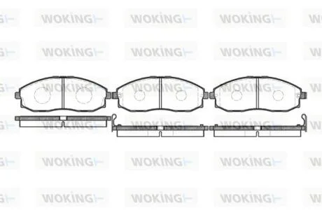 Колодки гальмівні WOKING P6033.02