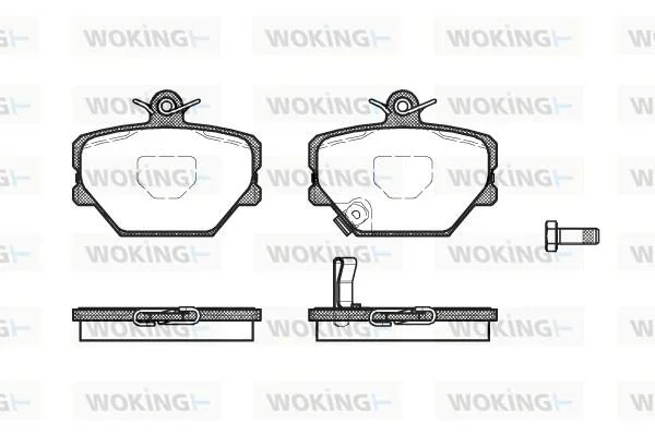 Гальмівні колодки пер. City Coupe/Crossblade/Fortwo (98-14) WOKING P6053.02 (фото 1)