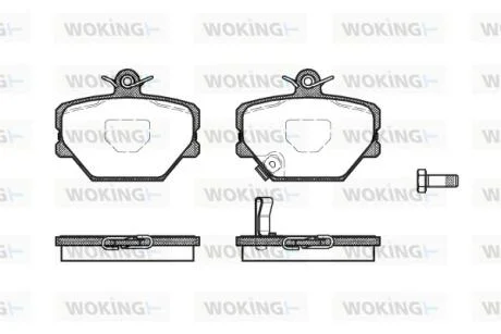 Гальмівні колодки пер. City Coupe/Crossblade/Fortwo (98-14) WOKING P6053.02